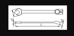 Izeltas Combination Wrench 19Mm Short Length - 2