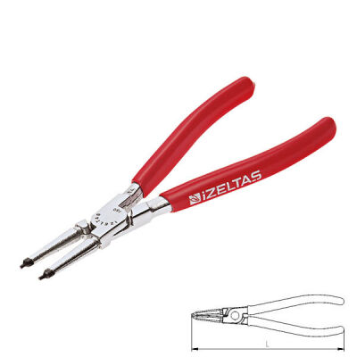 Izeltas Inner Ring Pliers 180Mm Straight Springless - 1