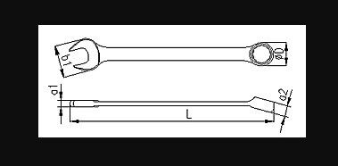 İzeltaş Kombine Anahtar 19mm Kısa Boy - 2