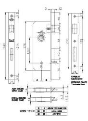 Kale Kilit 151R Room 35Mm Extra Lock Nickel Oval - 2