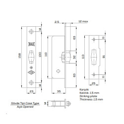 Kale Kilit 155B Roller Impact Nickel - 2