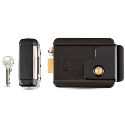 Kale Lock 357M Electric Door Vending Lock Black with Shackle - 1