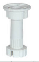 Mc Plastic Plinth Leg 12Cm White - 1