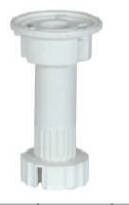 Mc Plastic Plinth Leg 12Cm White - 1