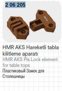 Mepa Hareketli Tabla Kilitleme Aparatı Kahverengi - 1