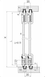 Mepa Sck 45C Zamak Ayarlı Cam Mekanizması - 5