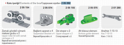 Mepa Sks 100 Sliding Door Mechanism - 6