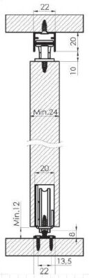 Mepa Sks 90 Sliding Door S Recessed - 6