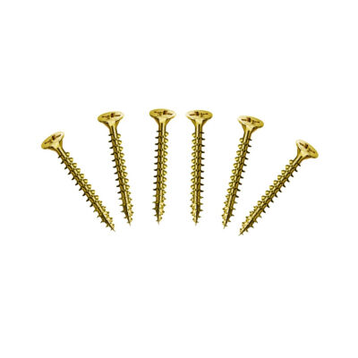 Meridian Chipboard Screw 3.5X25 Yellow (1000 Pieces) - 1