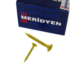 Meridyen Chipboard Screw 3.5X20 Yellow (1000 Pieces) - 1