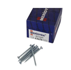 Meridyen Chipboard Screw 4.0X70 (200 Pieces) - 1