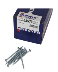 Meridyen Chipboard Screw 6.0X70 (100 Pieces) 