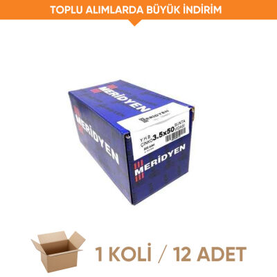 Meridyen Sunta Vidası 3.5x 50 (Paket 500 Ad.) (1 Koli 12 Adet) - 1