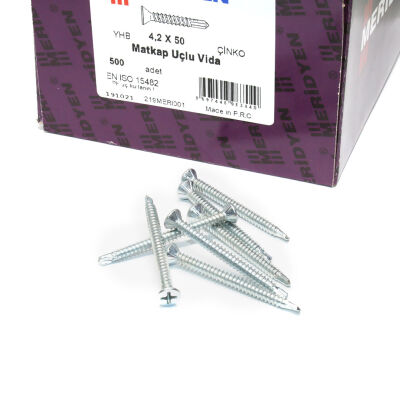 Meridyen Y.H.B. Self Drilling Screw 4.2X50 (500 Pieces) - 2