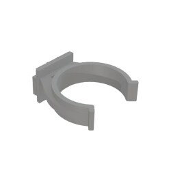 Mesan Aluminium Profile And Plastic Plinth Clip White - 1