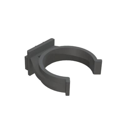 Mesan Aluminum Profile and Plastic Base Clip Black - 1