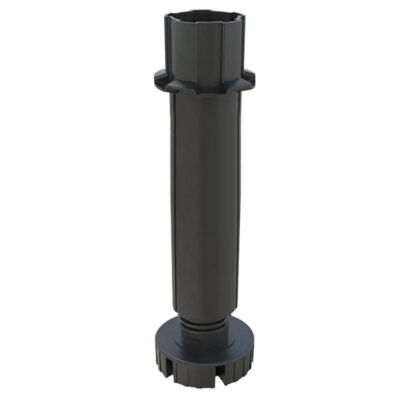 Mesan Bed Base Leg Hector 12Cm 5 Beams Black - 1