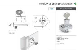 Mesan Glass Lock Cover Metal - 2