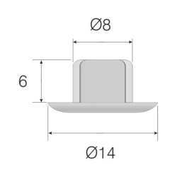 Mesan Plastic Plug 8Mm Brown - 3