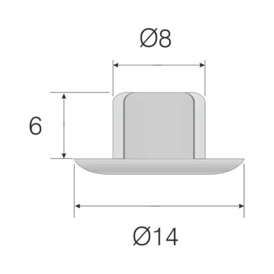 Mesan Plastic Plug 8Mm Brown - 4