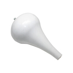 Mesir Plastic Leg Drop 17Cm White Single Colour - 1