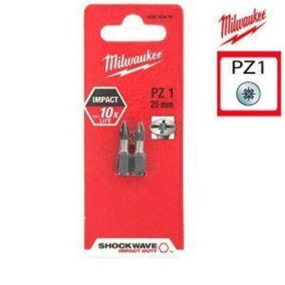 Milwaukee Bits Bit Pz1 25Mm 2 pcs - 1