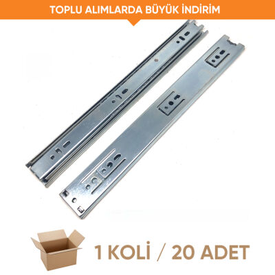 Minnes Teleskopik Bilyalı Ray 36x400 (1 Koli - 20 Adet) - 1