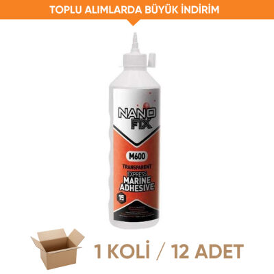 Nanofix Express Şeffaf Deniz Tutkalı 600 ml (1 Koli - 12 Adet) - 1