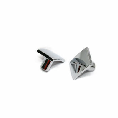 Nobel Button Handle Angular Chrome - 3