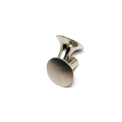 Nobel Button Handle Flat Inox - 2