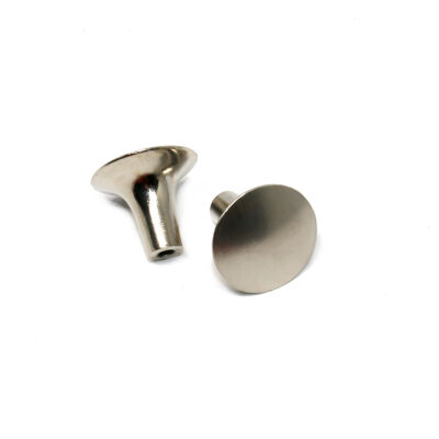 Nobel Button Handle Flat Inox - 4