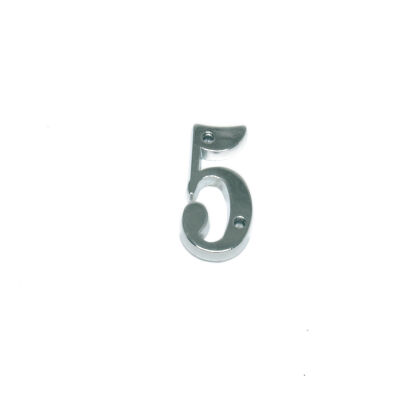 Nobel Digit No 5 5X2.5Cm Zinc Alloy Chrome - 1