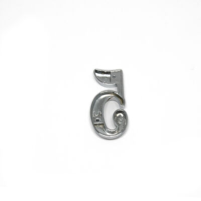 Nobel Digit No 5 5X2.5Cm Zinc Alloy Chrome - 2