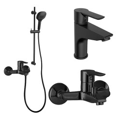 Nsk Alamera Pack Bathroom Set - Black - 1