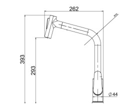 Nsk Sink Faucet Magestic Pull-Out Chrome - 2