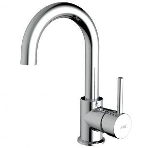 Nsk Washbasin Mixer Miniliada model Short length Swan Chrome - 1