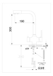 Nuevo Raybond Sink Mixer Chrome with Purifier Outlet - 2