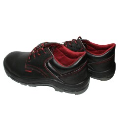 Over-Guard Steel Toe Leather Work Shoes 40 Black - 3