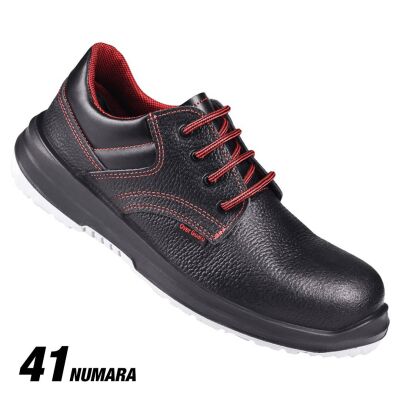 Over-Guard Steel Toe Leather Work Shoes 41 Black - 2