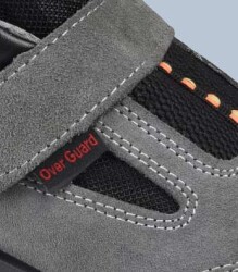 Over-Guard Steel Toe Suede Work Shoes 41 Grey-Black - 6