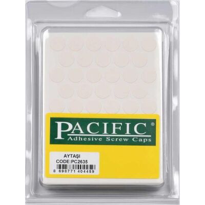 Pacific Yapışkanlı Vida Tapası 14Mm Aytası (1 Paket - 50 Adet) - 1