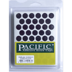 Pacific Yapışkanlı Vida Tapası 14Mm Parlak Murdum (1 Paket - 50 Adet) - 1