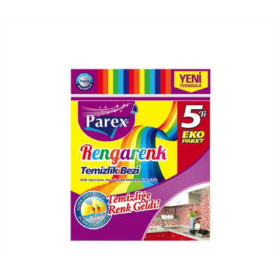 Parex Cleaning Cloth Colourful 5 pcs - 1