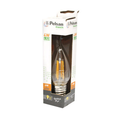 Pelsan Ampul Filament Buji Lamba E27 3000K 4W 400Lm - 1