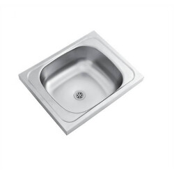 Renno Kitchen Sink E50 Built-in model Right 500X400Mm Stainless - 1