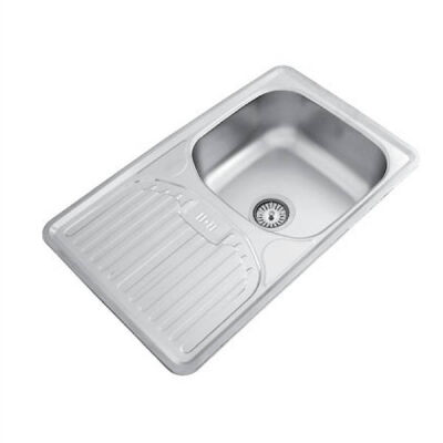 Renno Kitchen Sink Lutto Dropper Right 730X480Mm Stainless - 1