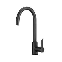 Roca Sink Faucet Mencia Swivel Spout Titanium Black - 1