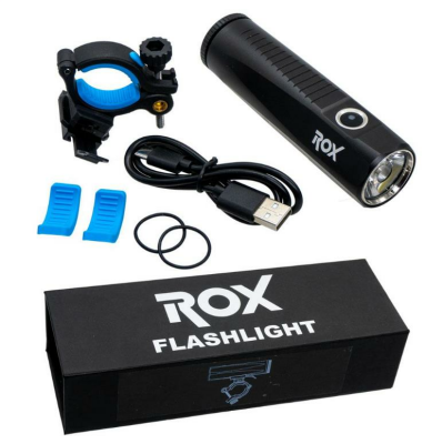 Rox Şarjlı Led Bisiklet Feneri 1300 Lümen - 3