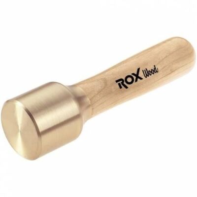 ROX Wood Oymacı Pirinç Başlı Tokmak Carving Mallet 280 gr - 1