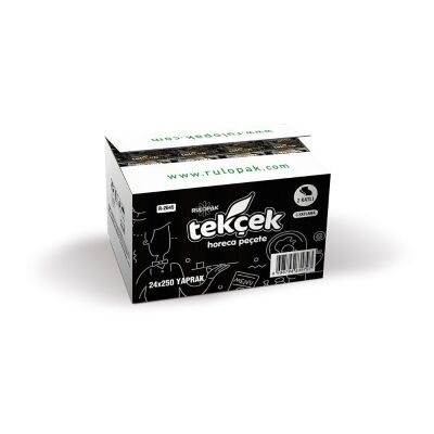 Rulopak Tekçek Horeca Dispenser Peçete 2 Katlı 250 Yaprak 24'Lü Paket - 1